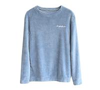 TDEOK Pullover Women's Cotton Warm Sleep Top Long Sleeve Winter Leisure Suit Long Sleeve Pyjama Top Fleece Nightwear Winter Pyjama Tops Long Sleeve Pyjamas Sweatshirt, blue, One Size