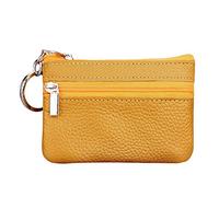 TDEOK Women's Large Purses Many Black Small Small Zip Wallet with Leather Key Women's Purse Unusual Purses Women, yellow, standard size