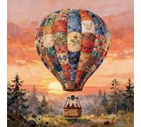 TDepy Patchwork Quilt Hot Air Balloon Puzzle for Adults 1024 Pieces