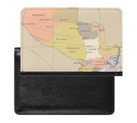 TDGKPZ Passport and Vaccine Card Holder City Map Passport Cover Documents Organizer Protector