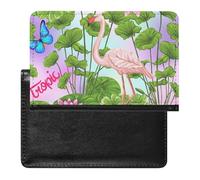TDGKPZ Passport and Vaccine Card Holder Tropical Flamingo Passport Cover Documents Organizer Protector