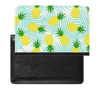 TDGKPZ Passport and Vaccine Card Holder Yellow Pineapple Passport Cover Documents Organizer Protector