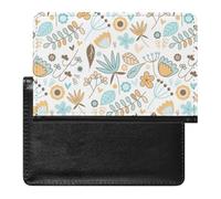 TDGKPZ Passport Holder Yellow Flower Passport Cover Case Waterproof Travel Wallet for Women Men