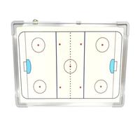 TDGLEBAUU Ice Hockey Utility Board 45x35cm Aluminum For Kids And Adults | Full-rink,half-rink 2-sided Layout Suits Team Drills,1-on-1 Sessions, Aluminum Body Stays Light for Kids and Solid for Adult