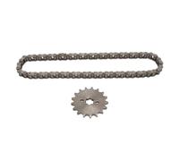 TDHERNXX 428 17T 17mm Sprocket, 428 Drive Chain 60 Links Kit, Steel Motorcycle Chain Sprocket Set for 50cc - 250cc ATV Dirt Bike Go Karts, Professional Manufacturing with Smooth Power Trans