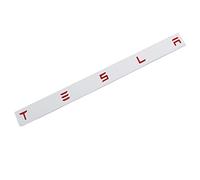 TDHLW 3D Metal Raised Tailgate Insert Letters Emblems Sticker Badge Decals Compatible with Tesla Model 3/S/X/Y Series,Red