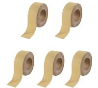 TDHLW 5PACK Sandpaper Roll 13 Yard Long Continuous Roll,2-3/4" Wide, Self Adhesive Stickyback,for Automotive, Woodworking, Hand Sanding Blocks,60 Grit