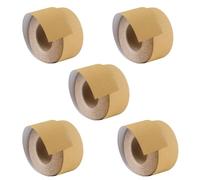 TDHLW 5PACK Sandpaper Roll 13 Yard Long Continuous Roll,2-3/4" Wide, Self Adhesive Stickyback,for Automotive, Woodworking, Hand Sanding Blocks,80 Grit