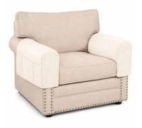TDHLW Quilted Couch Armrest Covers, 2 Pack, Waterproof with 3 Pockets