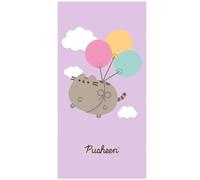 TDI Pusheen Flying Balloons Bathroom Towel, Kids Bath Sheet for Bath, Sport, Swimming Pool, Beach 100% Cotton Machine Washable for Boys, Kids, Children 140cmx70cm