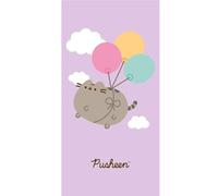 TDI Pusheen Flying Balloons Bathroom Towel, Kids Bath Sheet for Bath, Sport, Swimming Pool, Beach 100% Cotton Machine Washable for Boys, Kids, Children 140cmx70cm