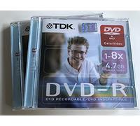 TDK - 1 x DVD-R 4.7 GB 8x - jewel case - storage media