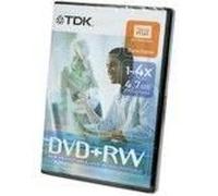 TDK - 1 x DVD+RW 4.7 GB 4x - DVD jewel case - storage media