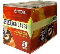 TDK 27605 Optical Disc Case - Transparent 12 cm