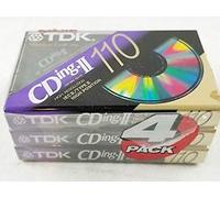 TDK 4-pack Cd Power 110 Type Ii (Cro2) High Bias New Blank Audio Cassette Tapes