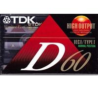 TDK 5-Pack Black 60-Minute Audio Cassettes