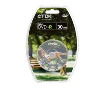 TDK 8cm DVD-R 1.4GB camcorder discs 10 disc spindle