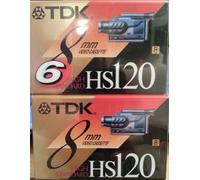 TDK 8mm Video Cassette HS 120 6 pack