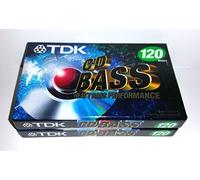 TDK CD Heavy Bass Performance 120 Minutes Audio Cassette Tapes - 2 Pack
