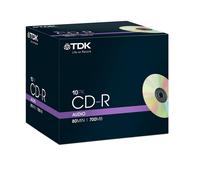 TDK CD-R80 - 10 PACK Audio Music Recordable Blank 80 Min CDR Discs NEW & SEALED