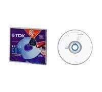 TDK CDRWXG80 CDRW 700MB 5PK