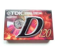 TDK D120 x 1 120 minutes cassettes