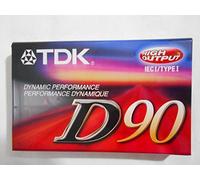 TDK D90 Dynamic Performance Blank Cassette Tape Pk Of 7