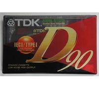 TDK D90 EA 90 Minute Audio Cassettes x 5