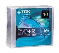 TDK DVD+R 16x 4.7GB (10-Pack)