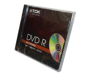 TDK DVD-R 4.7GB DVD-R - Blank DVDs (4.7 GB, DVD-R, 1 pc, Jewelcase)