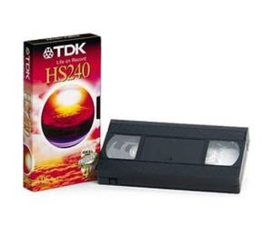 TDK E-HG240 extra high grade video tape with 240 minutes recording, EACH