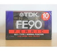 TDK FE90 ferric tape pack of 10