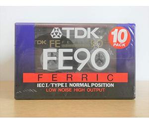 TDK FE90 ferric tape pack of 10