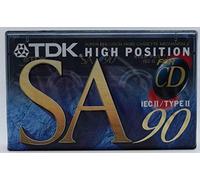 TDK SA 90 min High Position Type II Blank Audio Cassette Tape Japan New Sealed
