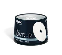 TDK T19919 16x Printable DVD+R - Cakebox 50 Pack
