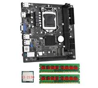 Tdkfdswdoa ITX H61 Desktop Motherboard +I3-2130 +2x8G DDR3 1600MHz RAM CPU LGA 1155 Support Up to 16GB RAM Slots 100M Network Card Easy Install Easy to Use