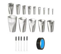 Tdkjfoutr 20 Pieces of Sealant Nozzle Set Kitchen Bathroom Window Sealant Finishing Tool Set Can Be Reused
