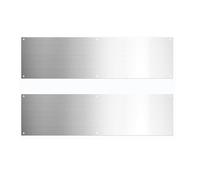 Tdkjfoutr 2Pcs Door Kick Plate Kick Plates Replacement Accessories for Exterior Doors Aluminum Kick Plate for Doors Decor Avoid The Door from Kicking