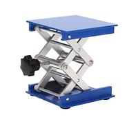 Tdkjfoutr 4inch Aluminum Alloy Laboratory Jack Scissor Lift Platform/Foldable Lifting Table Pad Height Control Ideal for Working,Physical, Chemical, Biological Experiments