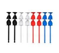 Tdkjfoutr 8 Piece Paint Mixer for Drill Plastic Reusable Epoxy and Resin Mixer Attachment Paddle to Mix Epoxy Resin, Paint, Ceramic Glaze