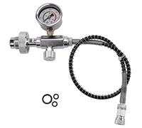 Tdkjfoutr PCP Air Fill Station Charging Adapter for Diving Cylinders with G5/8 Inch Din Adaptor and 50cm Spring Hose