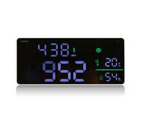 Tdkjfoutr Rechargeable Digital Sound Level Meter Noise Decibel Measuring Meter Range from 1-95Dba Wall-Mounted Large Screen Clock