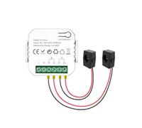 Tdkjfoutr Tuya WiFi Smart Power Meter with Current Transformer Clamp 2 Channel 80A Energy Meter Smart Home Wattmeter