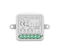 Tdkjfoutr Tuya Zigbee Smart Curtain Switch Module 2CH Intelligent Circuit Breaker Support APP Remote Control for Curtain Switch