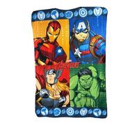 TDL Avengers Fleece Blanket for Kids - Super Soft Cuddly Throw Fleece 100x140cm - Superhero Bedding Gift for Boys Bedroom Sofa Bed - Childrens Blankets Character Themed