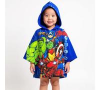 Avengers Kids Hooded Poncho Towel - Official Character Bath Beach Swim Cover Up for Boys - Soft & Absorbent Hooded Towel Poncho - One Size Fits Ages 2-6 Years - Childrens Ponchos