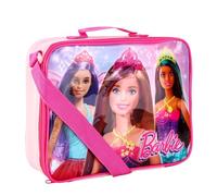 TDL Barbie Lunch Bag Thermal Insulated Lunch Box Girls Princess Barbie Movie School Sandwhich Box with Carry Handle & Side Pocket
