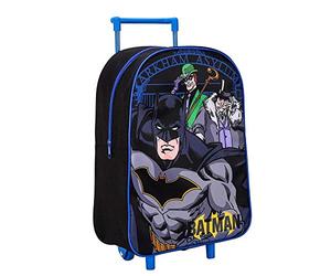 TDL Boys Kids Batman Standard Folding Trolley Hand Luggage Bag Backpack for School Travel Holidays