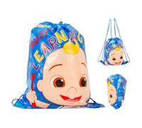 TDL CoComelon Large Drawstring Gym Bag 16" X 13" (40cm x 33cm)