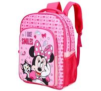 TDL Deluxe Minnie Mouse Backpack Kids Large 45cm School Bag Lunch Travel Rucksack with Mesh Side Pockets